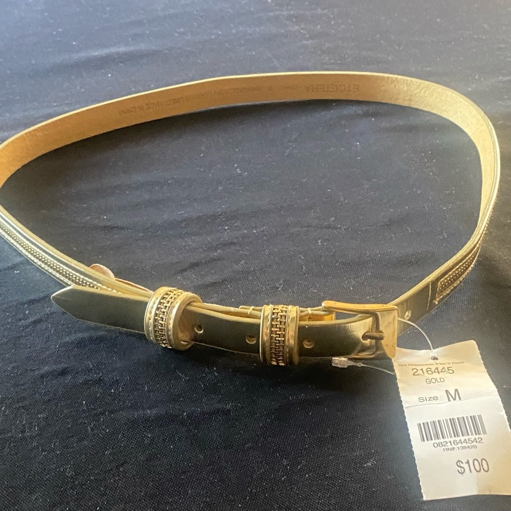 Etcetera Gold Belt